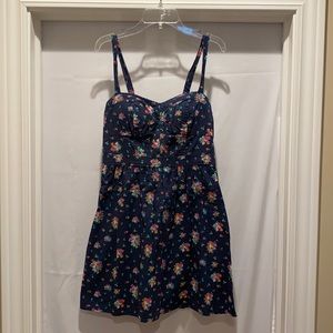 American Eagle Outfitters Navy Floral Mini Dress